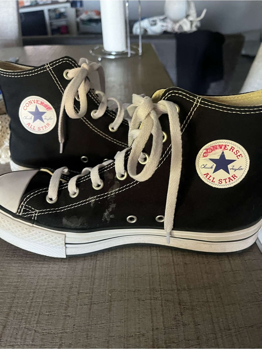 Converse Black & White Kids High Top Sneakers
